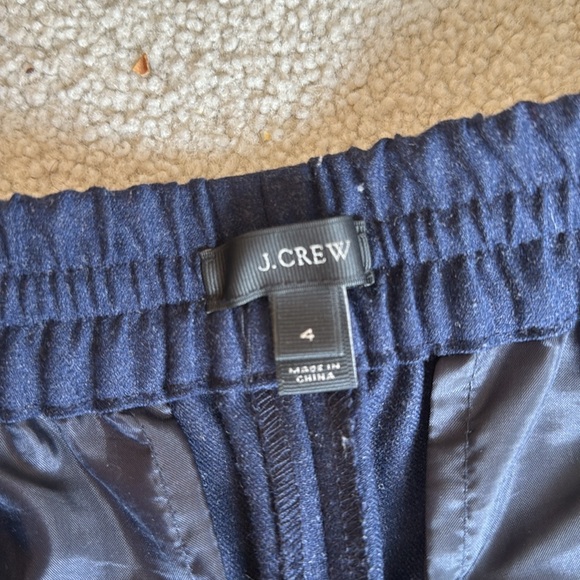 J. Crew Navy Woolblend Jogger Pants - Picture 2 of 5